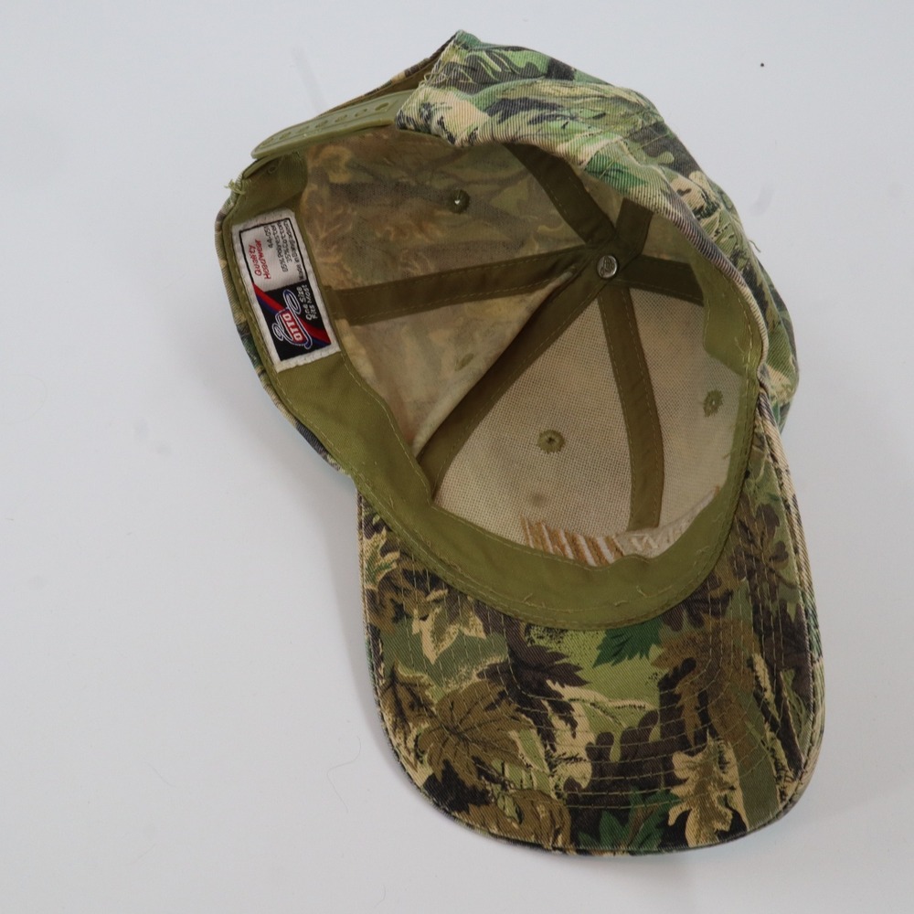 Otto Snapback Hat Mens OSFM Green Leaf Camo FNW Embroidered Patch Cap - Picture 7 of 10